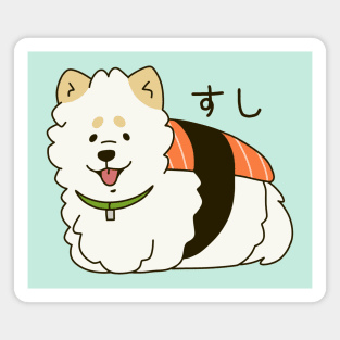 Sushi Samoyed Dog Magnet